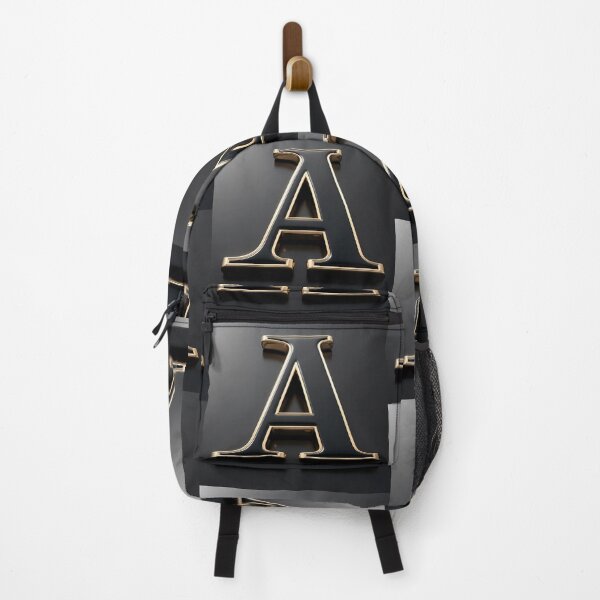 Item preview, Luxury 3D Letter 'A' with Polished Gold Trim on Matte Black designed and sold by Dreamy Armine Art.