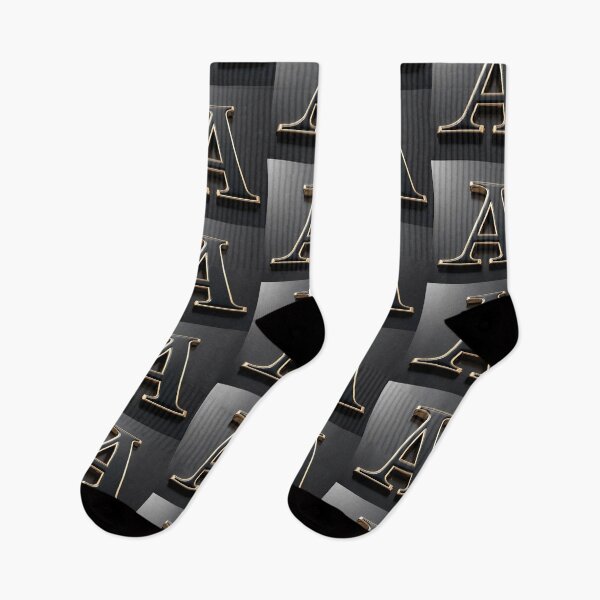 Item preview, Luxury 3D Letter 'A' with Polished Gold Trim on Matte Black designed and sold by Dreamy Armine Art.