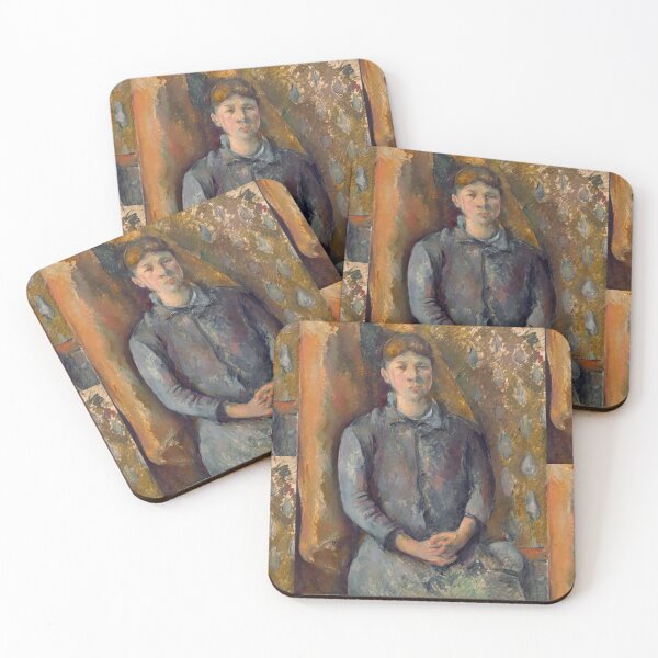 Item preview, Madame Cezanne de Paul Cézanne: Impresión de retrato postimpresionista designed and sold by artofuniverse.