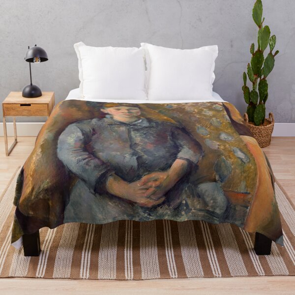 Item preview, Madame Cezanne by Paul Cézanne: Post Impressionist Portrait Print designed and sold by artofuniverse.