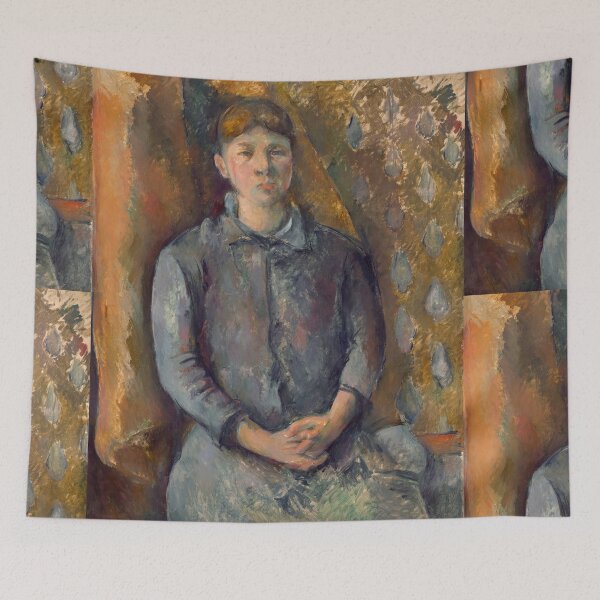 Item preview, Madame Cezanne by Paul Cézanne: Post Impressionist Portrait Print designed and sold by artofuniverse.