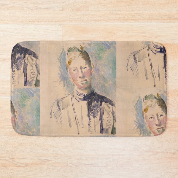 Item preview, Madame Cezanne by Paul Cézanne: Post Impressionist portrait study poster designed and sold by artofuniverse.