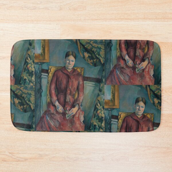 Item preview, Madame Cezanne in a Red Dress by Paul Cézanne: Post Impressionist Portrait designed and sold by artofuniverse.