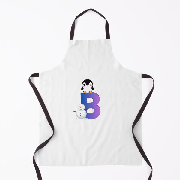 Item preview, Cute Letter B Penguin & Snowman | Alphabet Art for Kids designed and sold by Anju_an_artist.