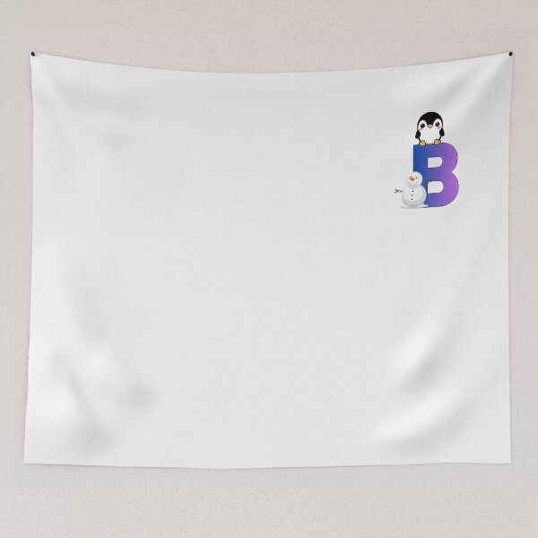 Item preview, Cute Letter B Penguin & Snowman | Alphabet Art for Kids designed and sold by Anju_an_artist.