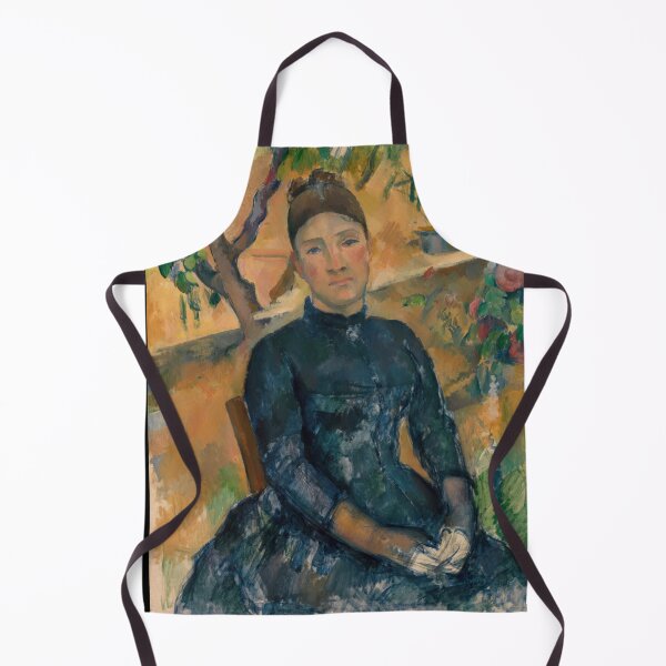 Item preview, Madame Cezanne in the Conservatory by Paul Cézanne: Post Impressionist Portrait Print designed and sold by artofuniverse.