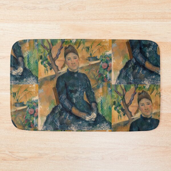 Item preview, Madame Cezanne in the Conservatory by Paul Cézanne: Post Impressionist Portrait Print designed and sold by artofuniverse.