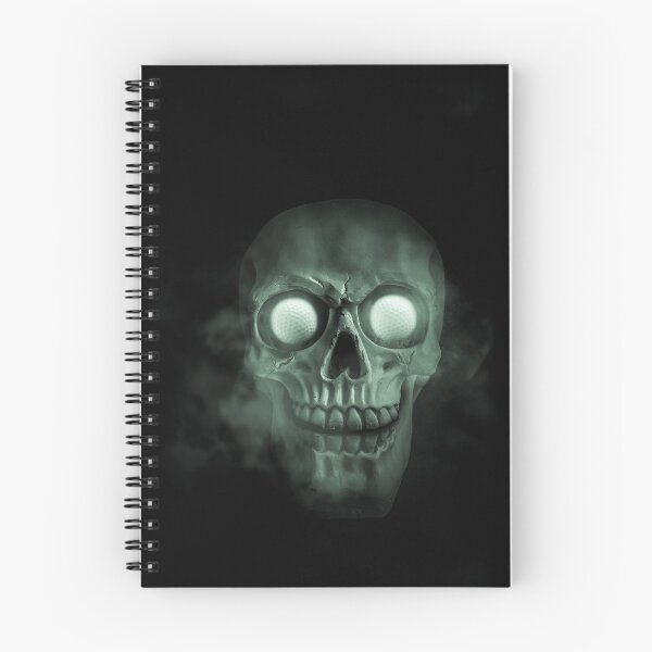 Item preview, Skull With Glowing Golf Ball Eyes designed and sold by katifinell.