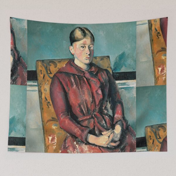 Item preview, Madame Cezanne in a Yellow Armchair by Paul Cézanne: Post Impressionist Portrait designed and sold by artofuniverse.