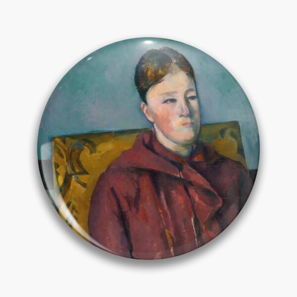 Item preview, Madame Cezanne in a Yellow Chair by Paul Cézanne: Post Impressionist Portrait designed and sold by artofuniverse.