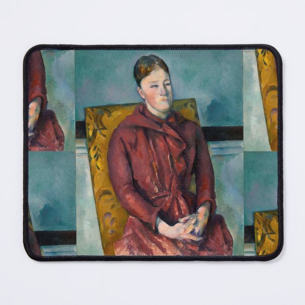 Item preview, Madame Cezanne in a Yellow Chair by Paul Cézanne: Post Impressionist Portrait designed and sold by artofuniverse.