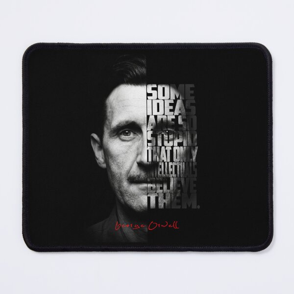 Item preview, George Orwell Splitface Quote Poster designed and sold by Enea Kelo.