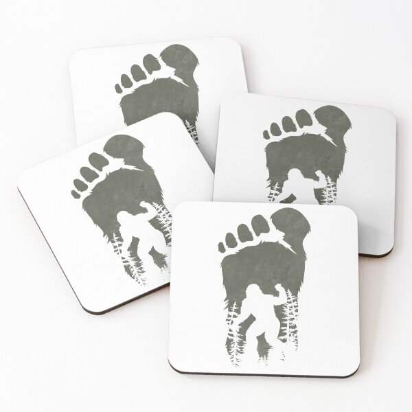 Item preview, Bigfoot Footprint Forest Silhouette Design designed and sold by Gallory Hive.