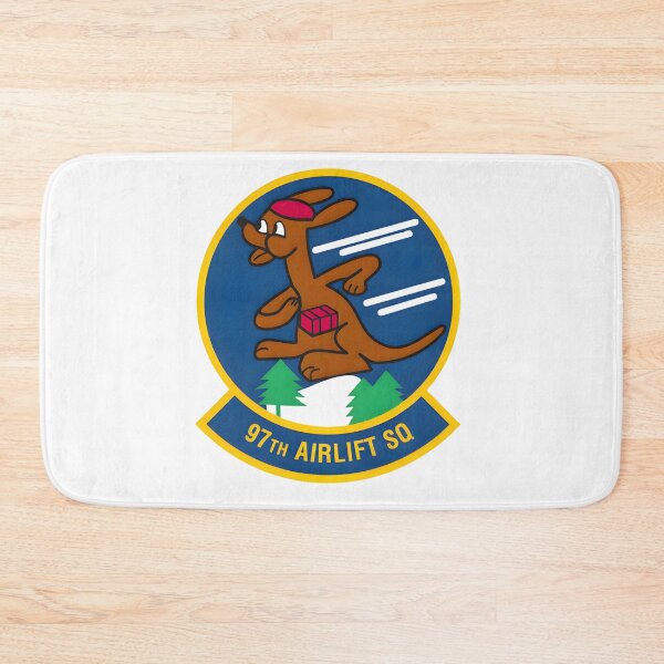 Item preview, Official Emblem of the 97th Airlift Squadron featuring Kangaroo Mascot designed and sold by CharlieDesings.
