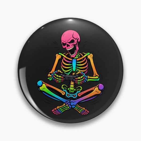 Item preview, Late Night Gamer Skeleton – Competitive Gaming Aesthetic Art designed and sold by ColorSplash123.