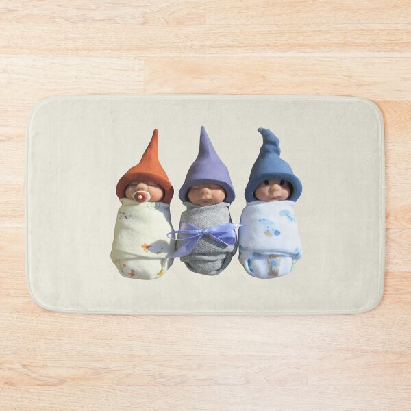 Item preview, Three Little Babies With Pointed Hats, Polymer Clay designed and sold by JoyfulWhimsy.