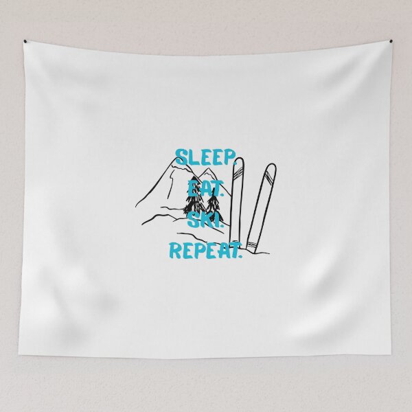 Item preview, Sleep. Eat. Ski. Repeat. designed and sold by BlissThreads.