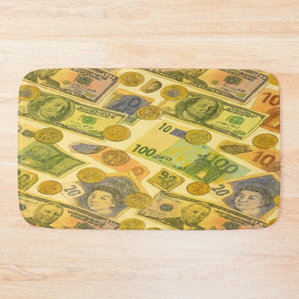 Item preview, The Colour of Money – Falling Banknotes & Coins Pattern designed and sold by nigejohn.