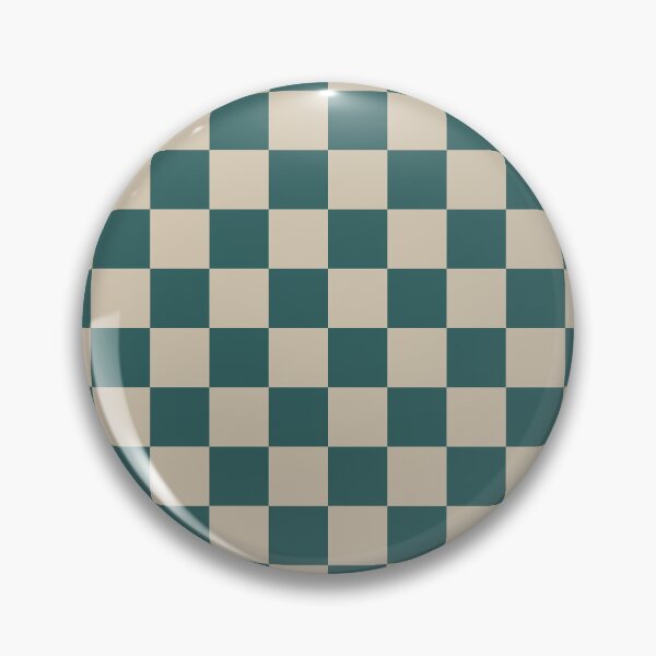 Item preview, Teal And Beige Checkered Pattern designed and sold by pattern-archive.