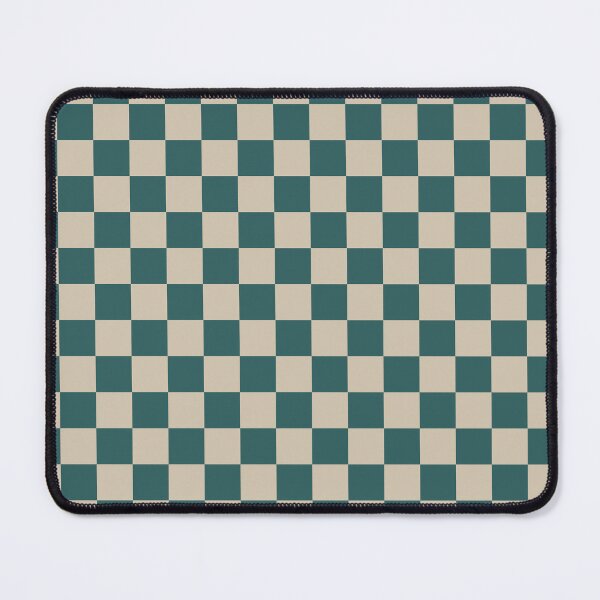 Item preview, Teal And Beige Checkered Pattern designed and sold by pattern-archive.