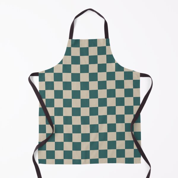 Item preview, Teal And Beige Checkered Pattern designed and sold by pattern-archive.