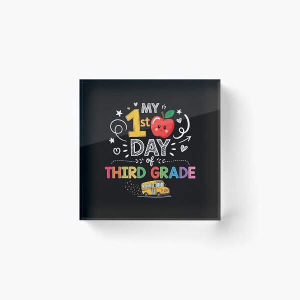 Item preview, My First Day of Third 3rd Grade School Bus Kids Girls Boys  designed and sold by clothesy7.