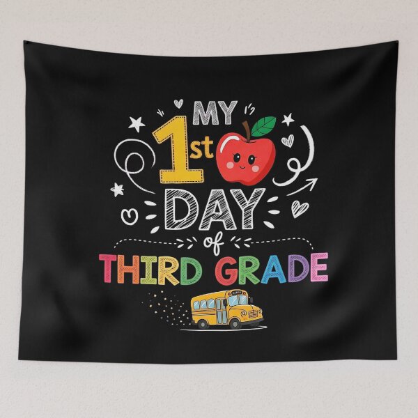 Item preview, My First Day of Third 3rd Grade School Bus Kids Girls Boys  designed and sold by clothesy7.
