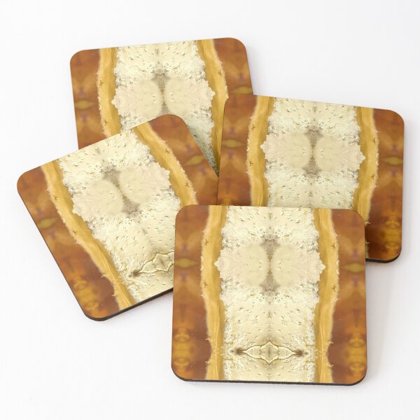 Item preview, Golden amber mineral geode kaleidoscope pattern designed and sold by Xieurabbit.