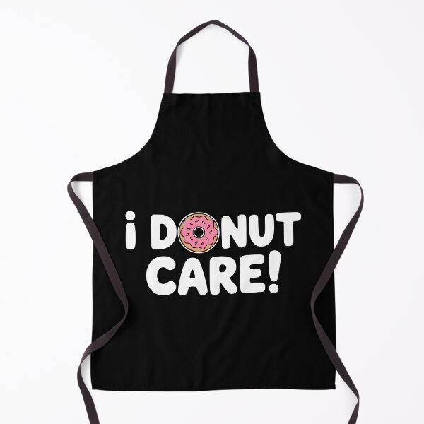 Item preview, I Donut Care Funny Sarcastic Food Pun Donut Illustration designed and sold by PMCreative.