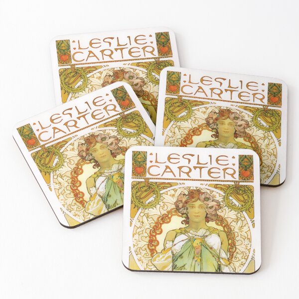 Item preview, LESLIE CARTER (1908) - Vintage Art Nouveau Theater Poster designed and sold by stevepmp.