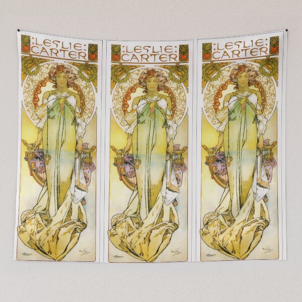 Item preview, LESLIE CARTER (1908) - Vintage Art Nouveau Theater Poster designed and sold by stevepmp.