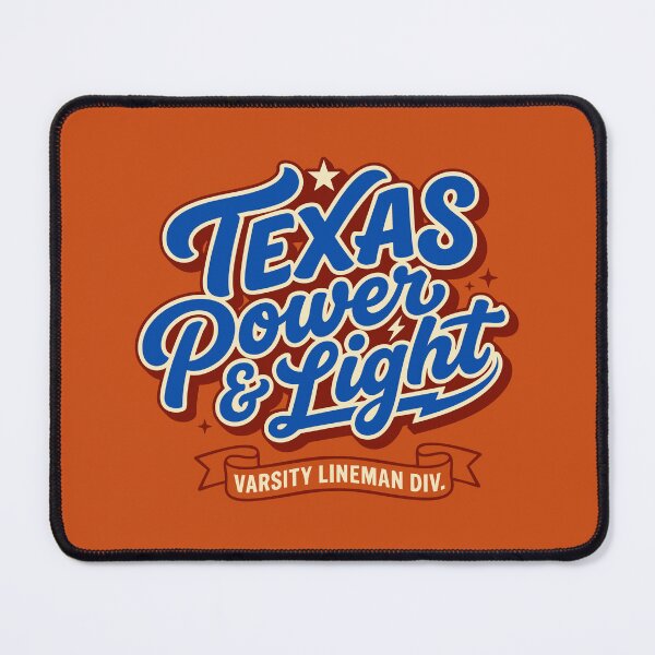 Item preview, Varsity Lineman Div. - Retro Texas Power & Light designed and sold by Cozy-Old-Pub.