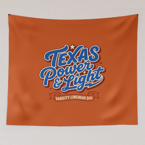 Item preview, Varsity Lineman Div. - Retro Texas Power & Light designed and sold by Cozy-Old-Pub.