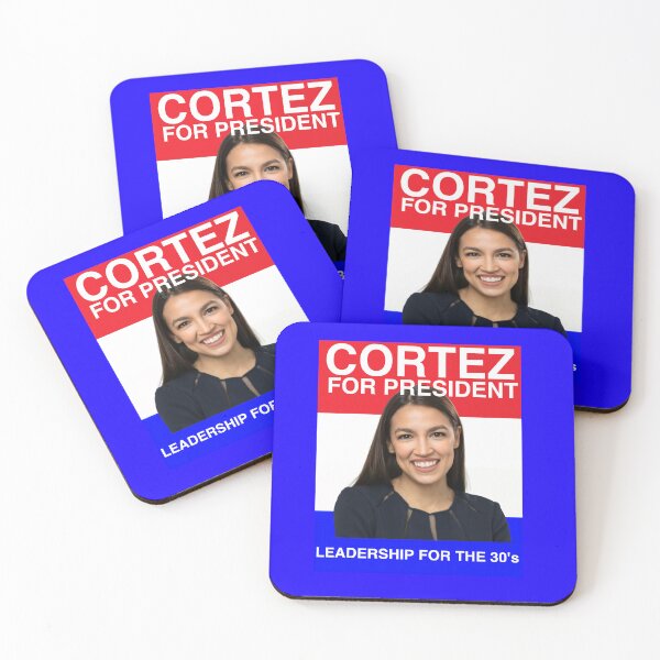 Item preview, AOC FOR PRESIDENT retro JFK style.  designed and sold by Cat Haven & Rescue .