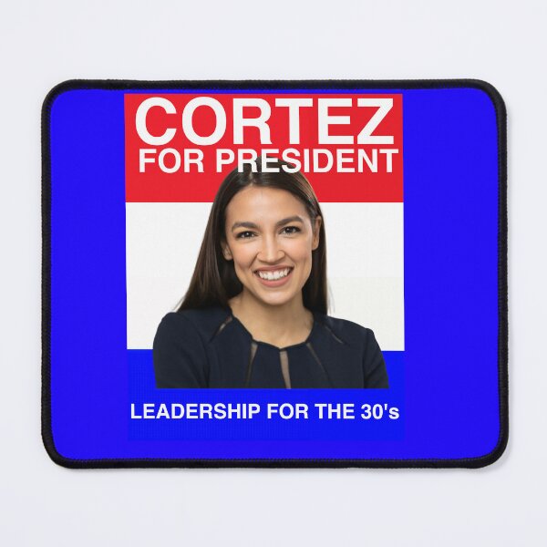 Item preview, AOC FOR PRESIDENT retro JFK style. designed and sold by Cat Haven & Rescue .