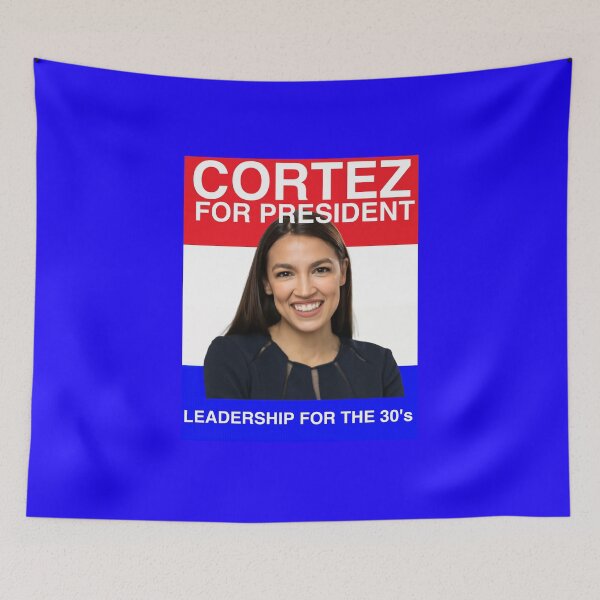 Item preview, AOC FOR PRESIDENT retro JFK style.  designed and sold by Cat Haven & Rescue .