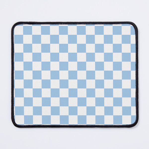 Item preview, White And Baby Blue Checkered Pattern designed and sold by pattern-archive.