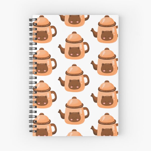 Item preview, coffee beans, bread, croissant, kettle, grinder, dessert, and café items in warm brown tones on a white background designed and sold by LSKY Art.