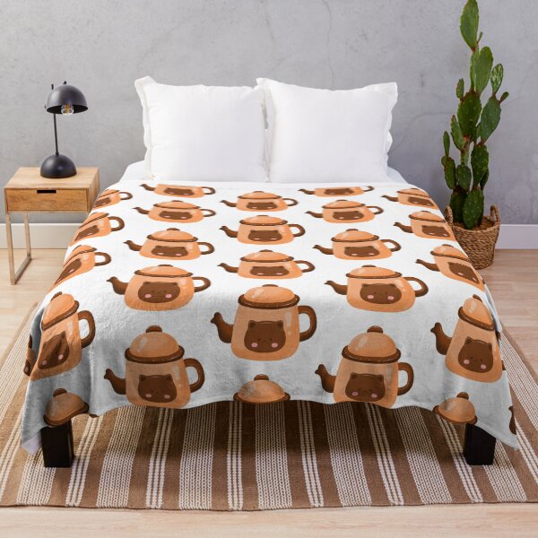 Item preview, coffee beans, bread, croissant, kettle, grinder, dessert, and café items in warm brown tones on a white background designed and sold by LSKY Art.