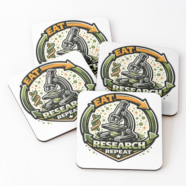 Item preview, Eat Sleep Research Repeat designed and sold by Tender Flower Clothing.