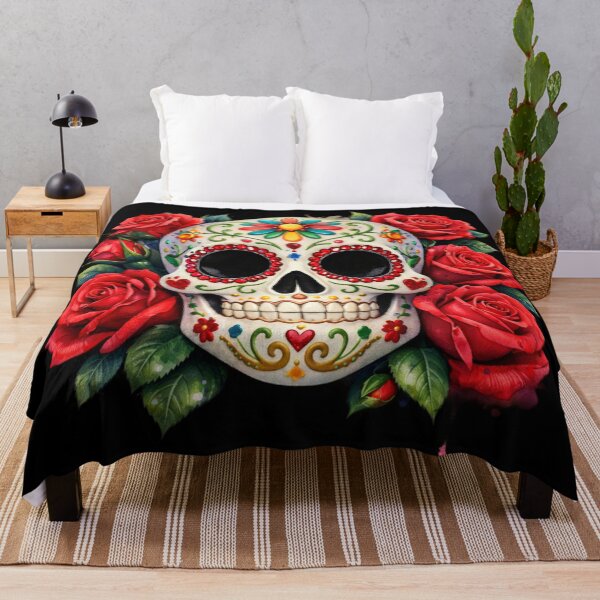 Item preview, Dia De Los Muertos Skull designed and sold by Planetporridge.