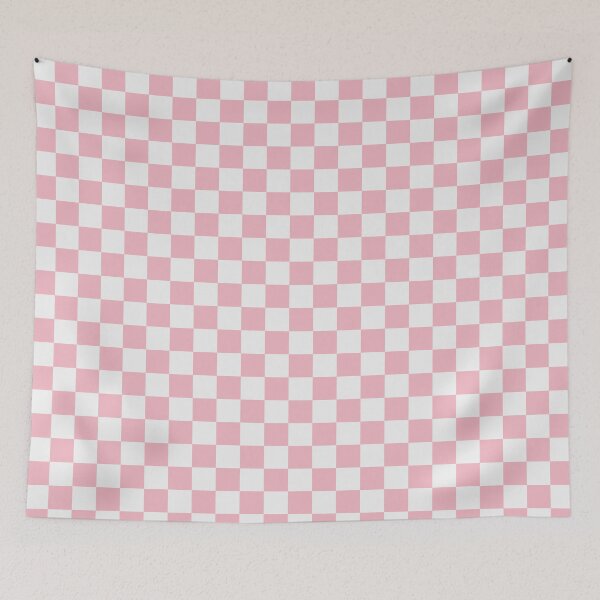 Item preview, White And Blush Checkered Pattern designed and sold by pattern-archive.