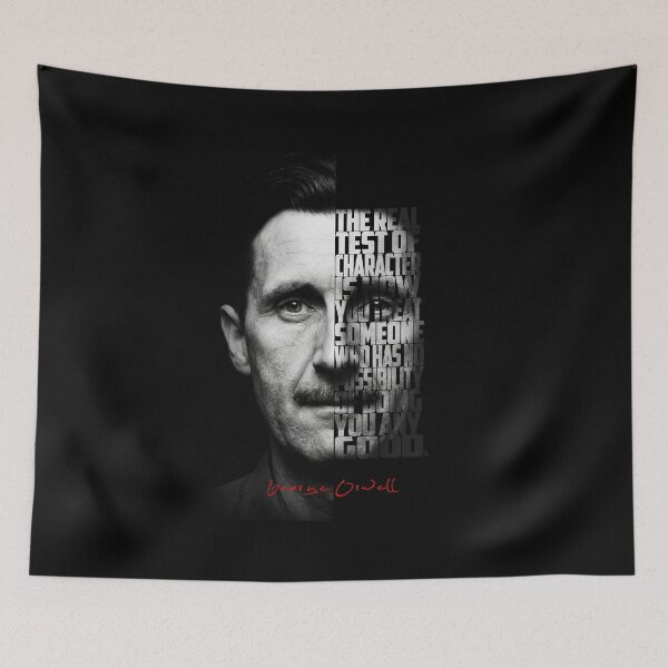 Item preview, George Orwell Splitface Quote Poster  designed and sold by Enea Kelo.