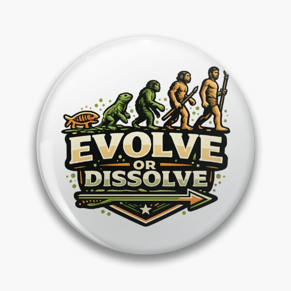 Item preview, Evolve Or Dissolve Evolution designed and sold by Tender Flower Clothing.