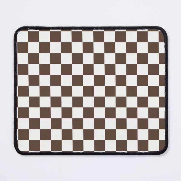 Item preview, White And Brown Checkered Pattern designed and sold by pattern-archive.