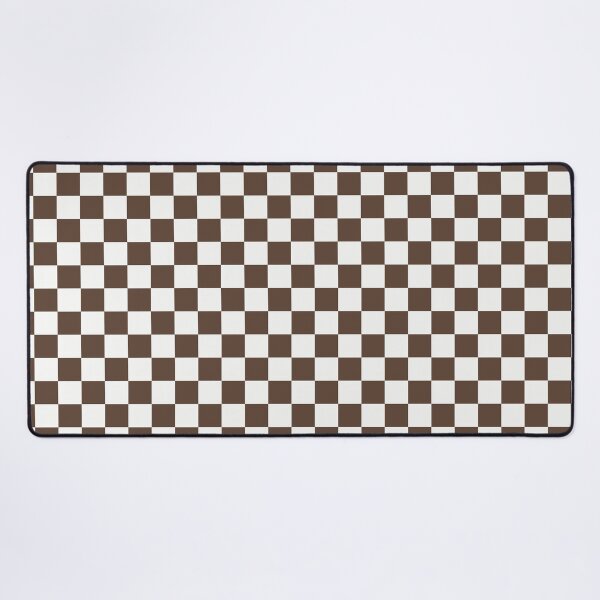 Item preview, White And Brown Checkered Pattern designed and sold by pattern-archive.