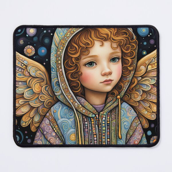 Item preview, Angel youngster with wings wearing a hoodie designed and sold by Colin Bentham.