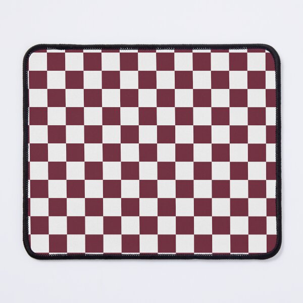 Item preview, White And Burgundy Checkered Pattern designed and sold by pattern-archive.