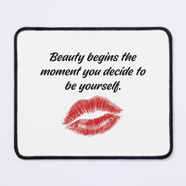 Item preview, Beauty begins the moment you decide be yourself designed and sold by BlissThreads.