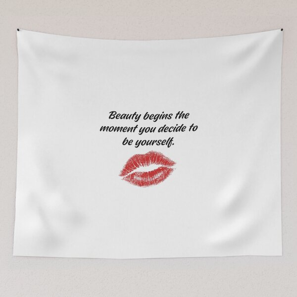 Item preview, Beauty begins the moment you decide be yourself designed and sold by BlissThreads.